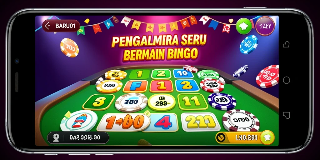Tampilan gameplay seru di BARU01 dengan kartu Bingo.