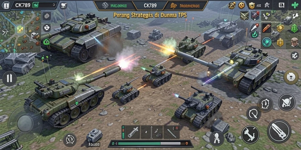 Tampilan gameplay CK789 dengan aksi TPS yang mendebarkan.