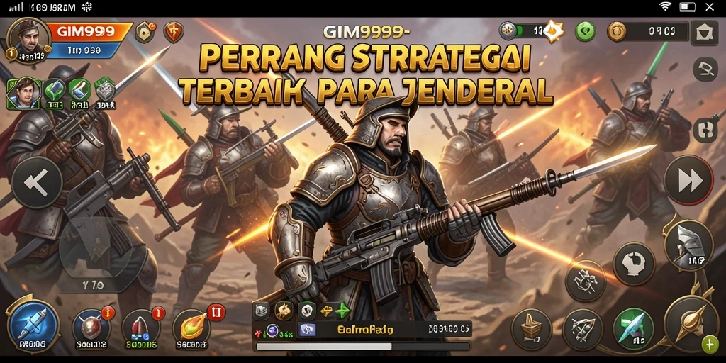 Tampilan gameplay mendalam dari GIM999 yang menunjukkan taktik strategis.