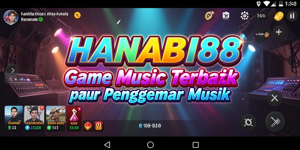 Screenshot gameplay <strong>HANABI88</strong> menunjukkan pengalaman bermain musik yang mengasyikkan.