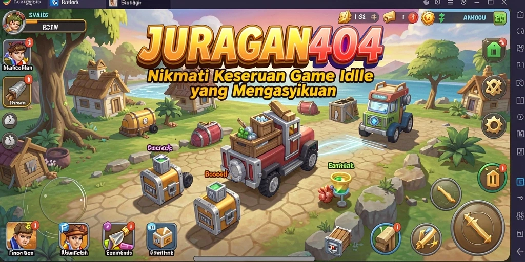 Tampilan gameplay JURAGAN404 yang menyenangkan dan menarik.