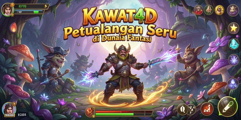 Tampilan gameplay KAWAT4D menampilkan petualangan menegangkan di dunia fantasi.