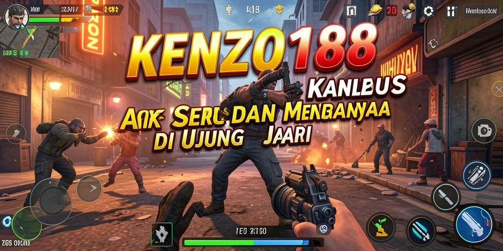 Tampilan gameplay seru KENZO188 yang penuh aksi.