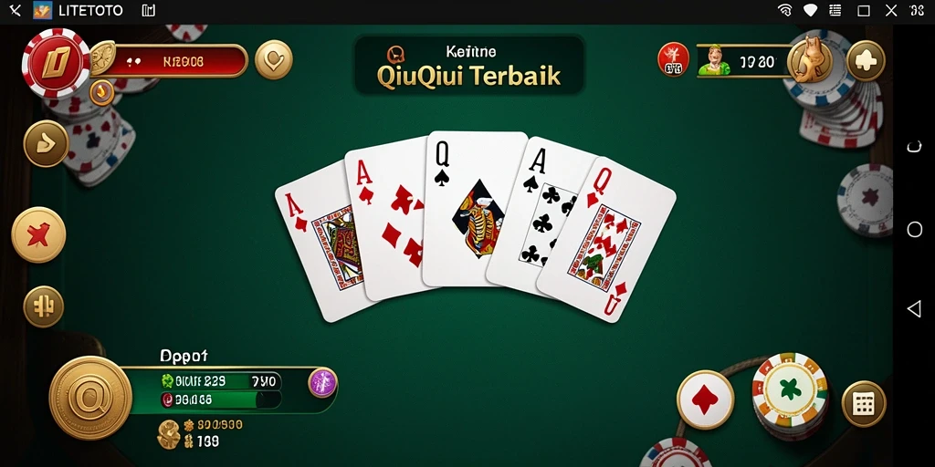 Gameplay seru LITETOTO saat bermain QiuQiu secara kompetitif.
