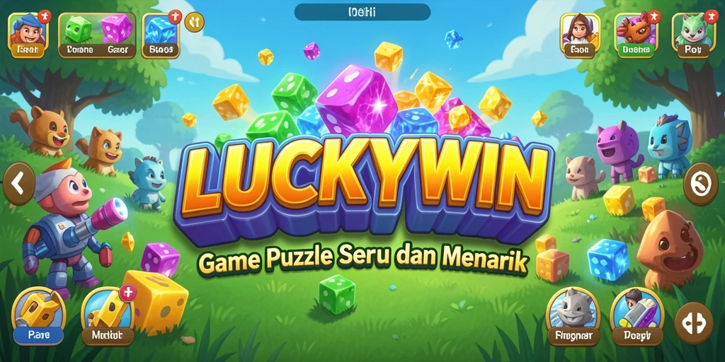 Gameplay menarik dalam LUCKYWIN dengan puzzle yang menantang.