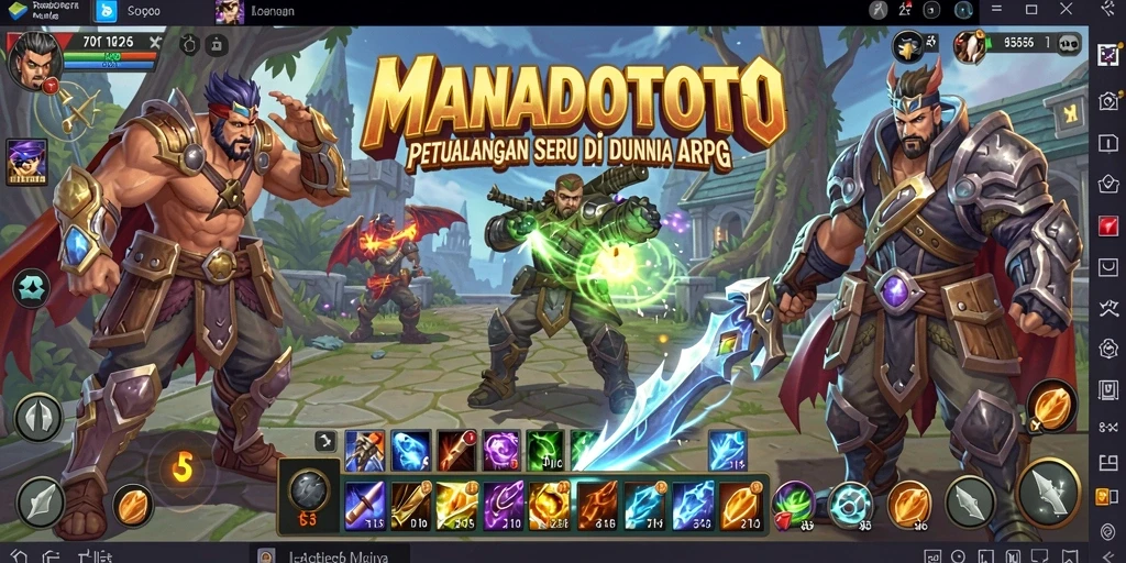 Gameplay mendebarkan di dunia fantasi MANADOTOTO.