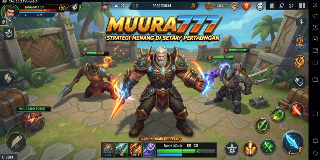 Tangkapan layar gameplay MUARA777 yang menunjukkan aksi pertempuran strategis.