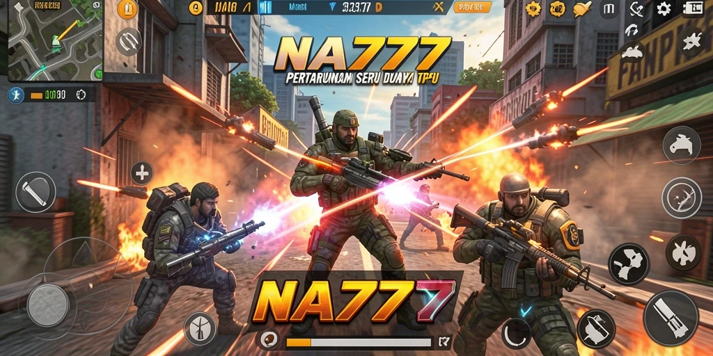 Gameplay menegangkan NA777 di arena tempur TPS.