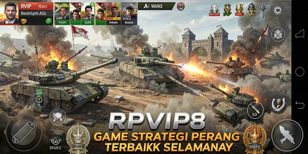 Gameplay menarik dengan strategi pertempuran di RPVIP8.
