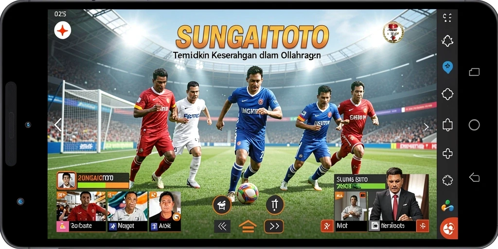 Screenshot SUNGAITOTO menampilkan aksi seru dalam bermain olahraga.