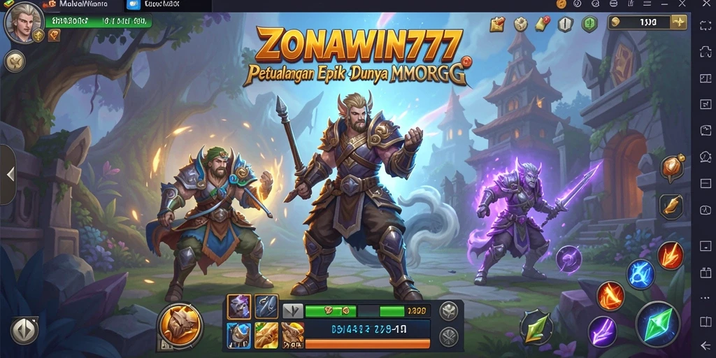 Tampilan gameplay ZONAWIN777 yang seru dan mendebarkan.